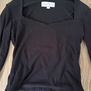 Olive & Oak Elegant Black Blouse